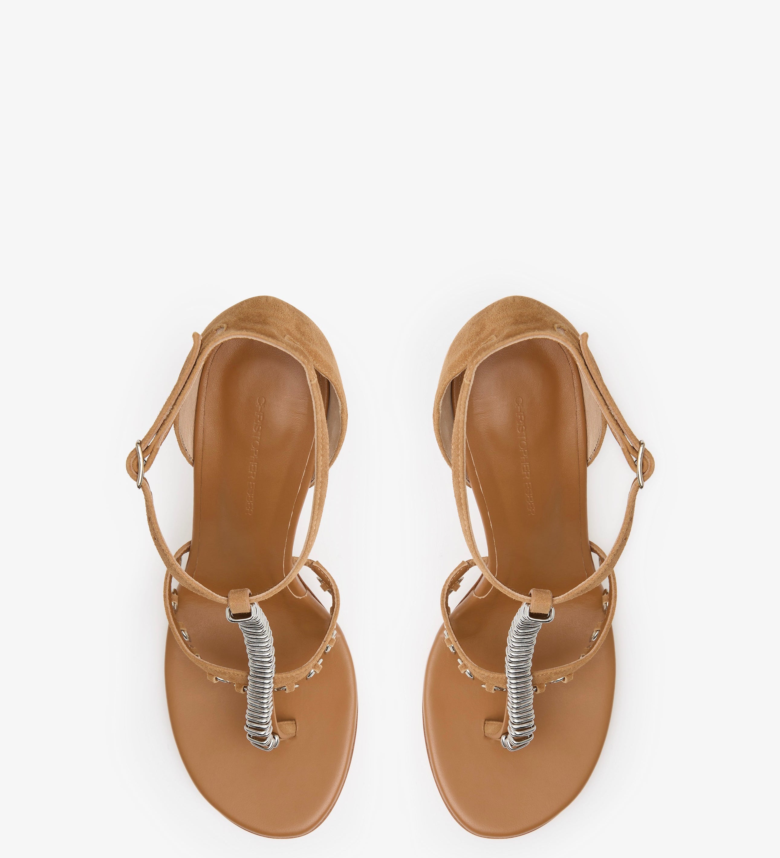 Christopher Esber - Ludo Pierced Suede Heel