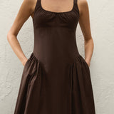 Faithfull - Marcella Midi Dress Espresso