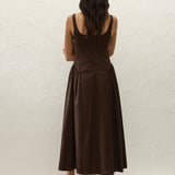 Faithfull - Marcella Midi Dress Espresso