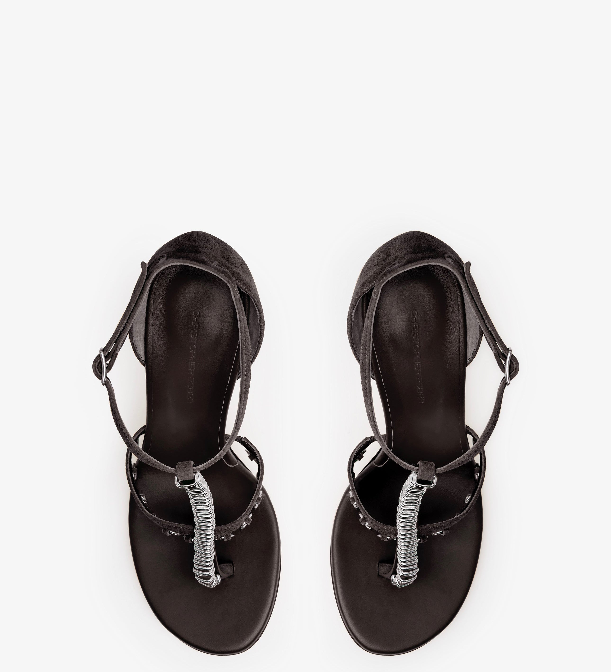 Christopher Esber - Ludo Pierced Suede Heel