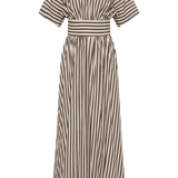 Faithfull - Oda Maxi Dress Norway Stripe Espresso