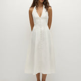 Faithfull - Marie Midi Dress White