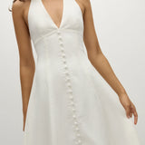 Faithfull - Marie Midi Dress White