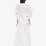 Christopher Esber - Spiral Stone Snap Poplin Top