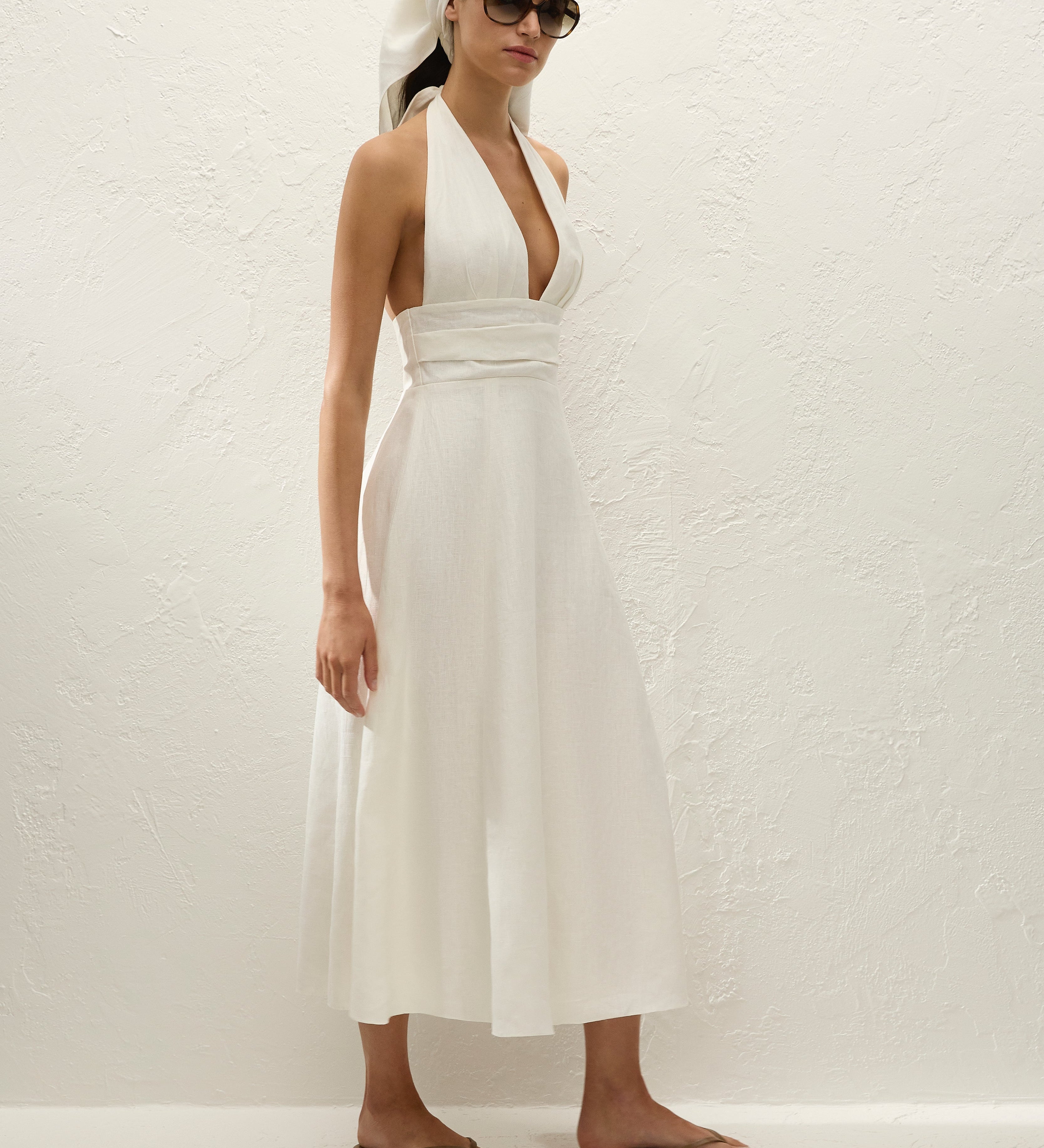 Faithfull - Bianca Midi Dress White