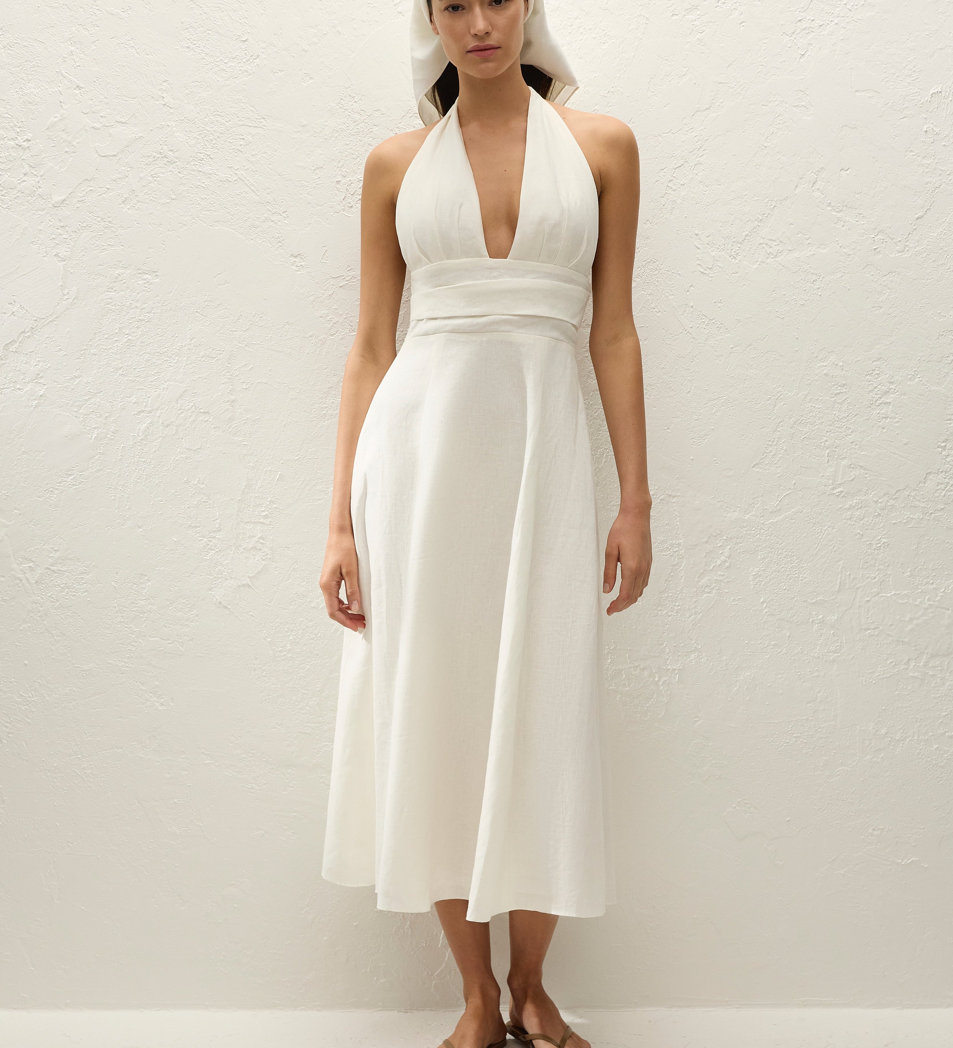 Faithfull - Bianca Midi Dress White