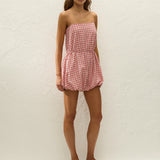 Faithfull - Riatto Playsuit Vintage Red Check