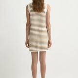 Posse - ARI MINI DRESS - TAN STRIPE