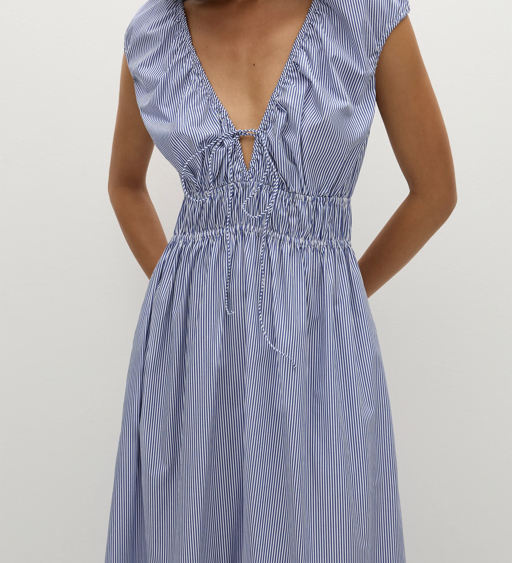 Faithfull - Hedda Maxi Dress Helle Stripe Vintage Navy - Final Sale