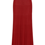 Faithfull - Citara Drawstring Midi Skirt Red Ochre
