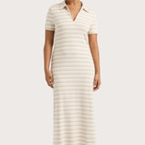 Faithfull - Tiesse Maxi Dress Cream Stripe - Final Sale