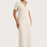 Faithfull - Tiesse Maxi Dress Cream Stripe - Final Sale