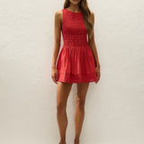 Faithfull - Carolina Mini Dress Red