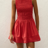 Faithfull - Carolina Mini Dress Red