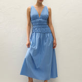 Faithfull - Saja Maxi Dress Venice Blue