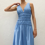 Faithfull - Saja Maxi Dress Venice Blue