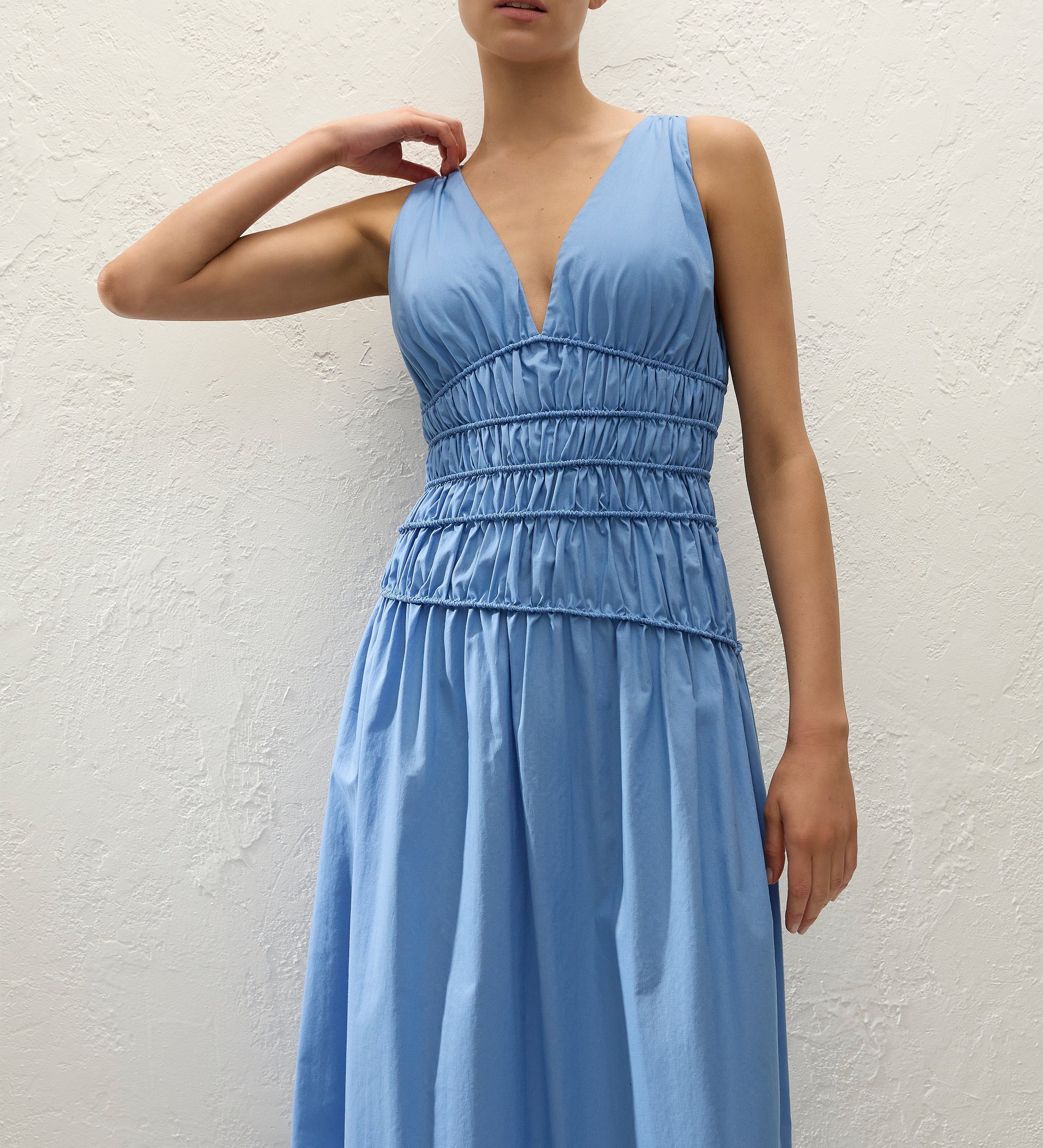 Faithfull - Saja Maxi Dress Venice Blue