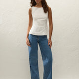 Faithfull - Olivia Top Valentina Broderie White