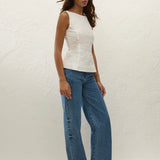 Faithfull - Olivia Top Valentina Broderie White