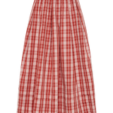 Faithfull - Cales Skirt Ines Check Terra Rosso