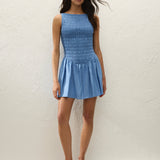 Faithfull - Martina Mini Dress Venice Blue