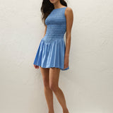Faithfull - Martina Mini Dress Venice Blue
