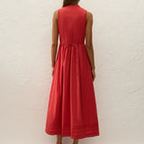 Faithfull - Jovita Midi Dress Red