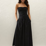 Faithfull - Lia Maxi Dress Valentina Broderie Black