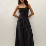 Faithfull - Lia Maxi Dress Valentina Broderie Black