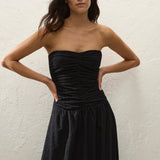 Faithfull - Lia Maxi Dress Valentina Broderie Black