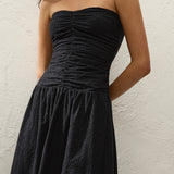 Faithfull - Lia Maxi Dress Valentina Broderie Black