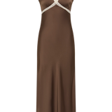 Faithfull - Elvira Midi Dress Chocolate Lace
