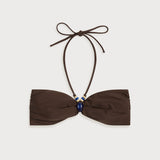 Faithfull - Zaru Bikini Top With Beads Carob