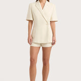 Faithfull - Enna Short Sleeve Blazer Beige