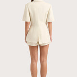 Faithfull - Enna Short Sleeve Blazer Beige