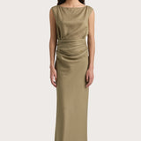 Faithfull - Adelia Maxi Dress Khaki - Final Sale