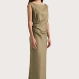 Faithfull - Adelia Maxi Dress Khaki - Final Sale