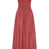 Faithfull - Aya String Maxi Dress Wine Stripe - Final Sale