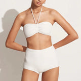 Faithfull - Liu Bikini Top Plain Off White - Final Sale