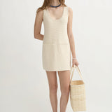 Posse - HARLAN MINI DRESS - CREAM