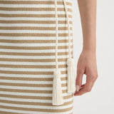 Posse - ARI DRESS - TAN STRIPE