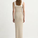 Posse - ARI DRESS - TAN STRIPE