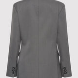 St. Agni - Homme Belted Blazer - Pewter Grey