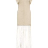 Faithfull - Ines Fringe Dress Oatmeal - Final Sale