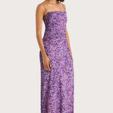 Faithfull - Rosas Midi Dress Meander Micro Purple