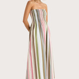 Faithfull - Jamie Midi Dress Meleu Stripe Multi