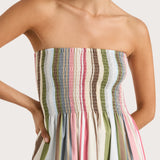 Faithfull - Jamie Midi Dress Meleu Stripe Multi