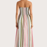 Faithfull - Jamie Midi Dress Meleu Stripe Multi