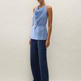 Faithfull - Izaro Top Joao Stripe Azulejo Blue