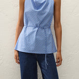 Faithfull - Izaro Top Joao Stripe Azulejo Blue